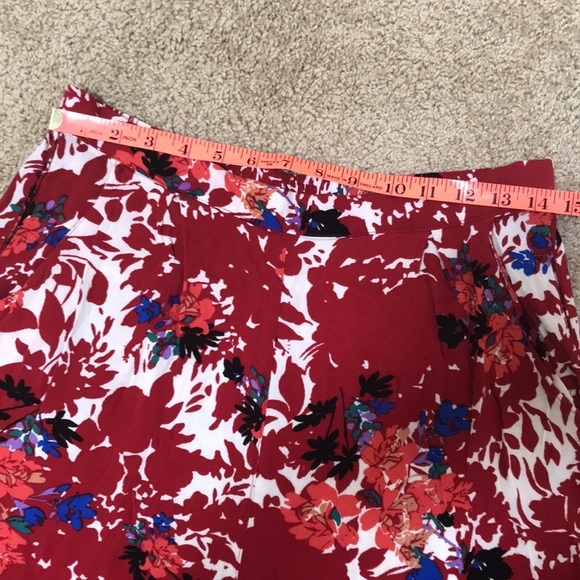 NWT! FREE PEOPLE intimately Size M red combo pants - Picture 6 of 8
